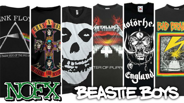 classic rock band tees