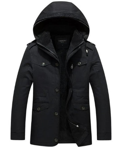 Mens Hooded Military Style Coat – Onetify