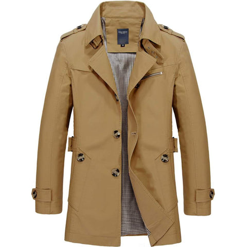 Mens Mid Length Trench Coat – Onetify