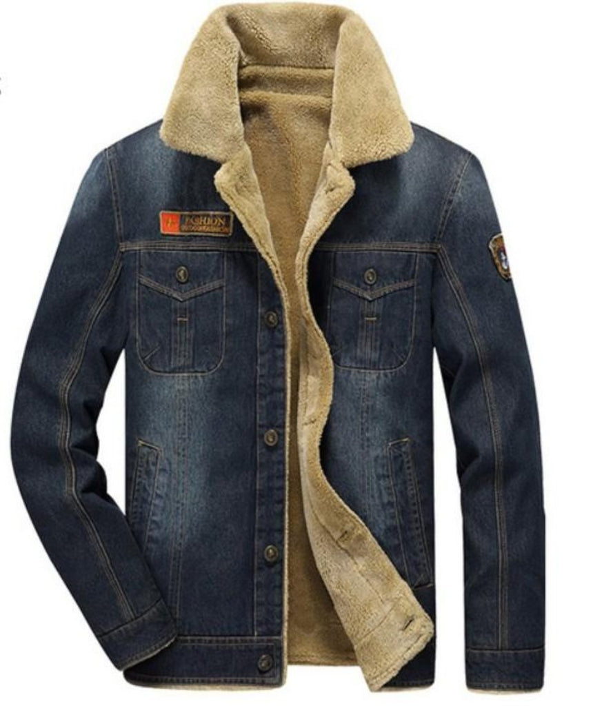 Mens Street Style Denim Winter Jacket – Amtify