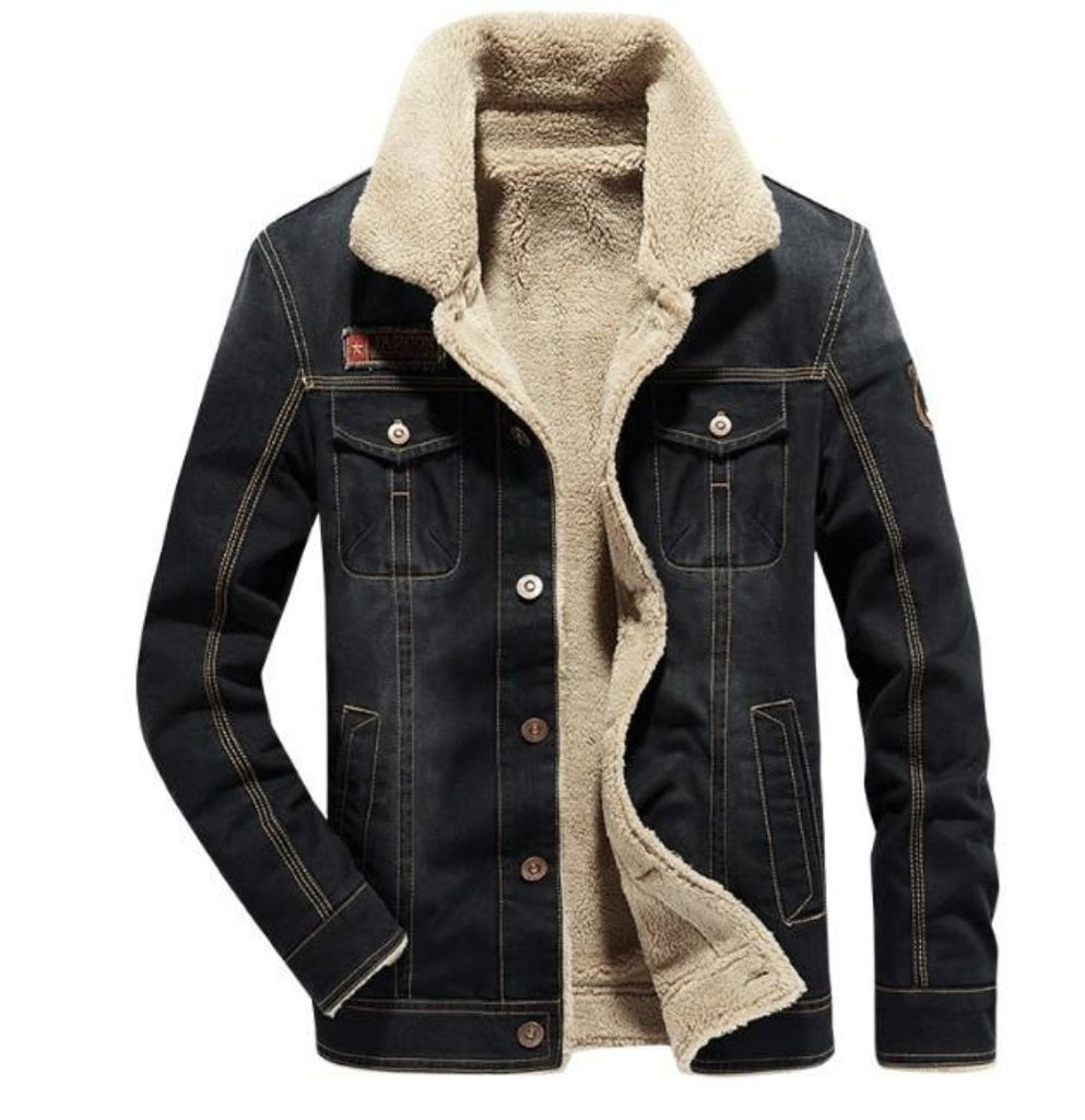 Mens Street Style Denim Winter Jacket – Amtify