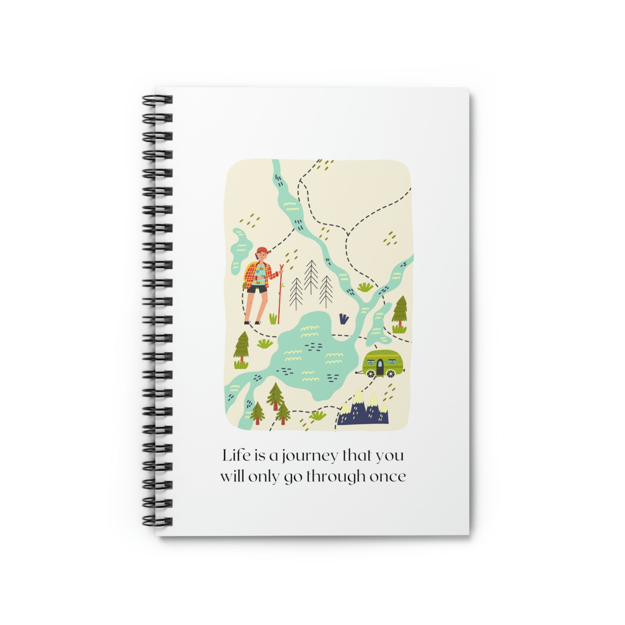 Life is a Journey Spiral Notebook