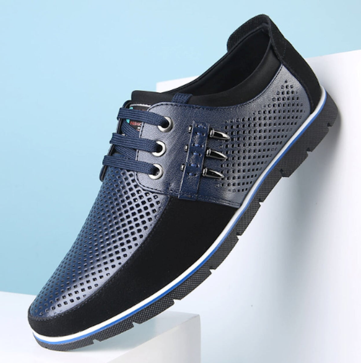 Mens Two Tone Lace Up Casual Shoes – Onetify