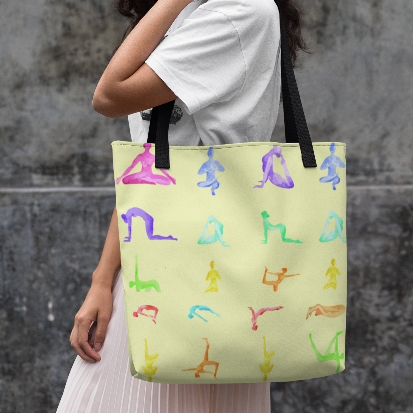 Yoga Sanctuary Everyday Yellow Tote Bag Medium