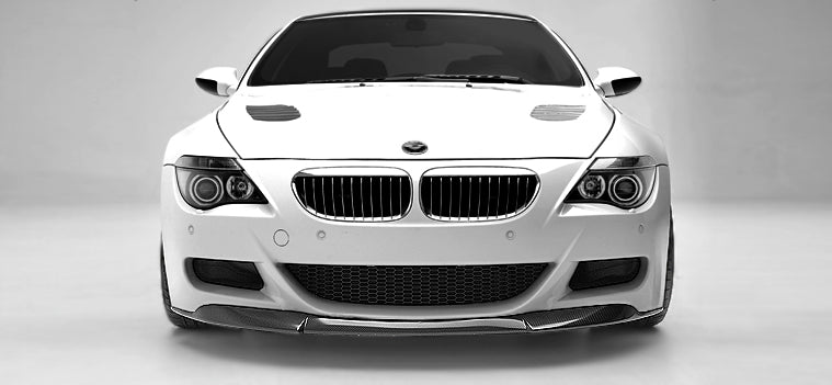 Bmw M6 E63 E64 V Style Carbon Fiber Front Lip Uniq Carbon