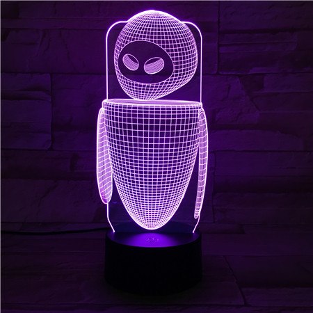 Robot Eva Table Lamp Bedroom Eve Decoration Cartoon Rgb Touch Sensor C Lightfurnitures