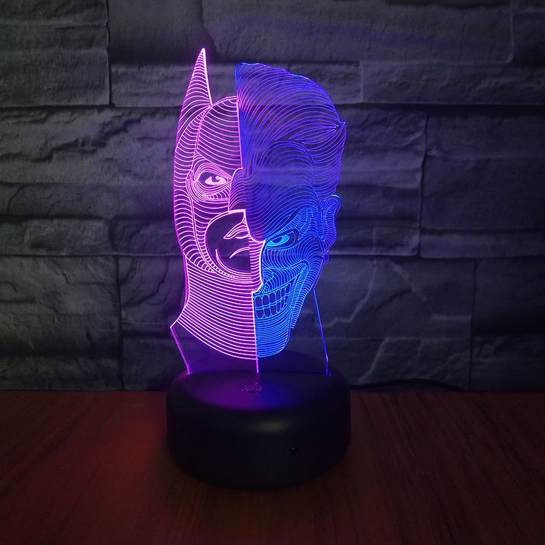  Joker  3D  Night Lamp Batman Hit Color Hoom Decor Bedroom 