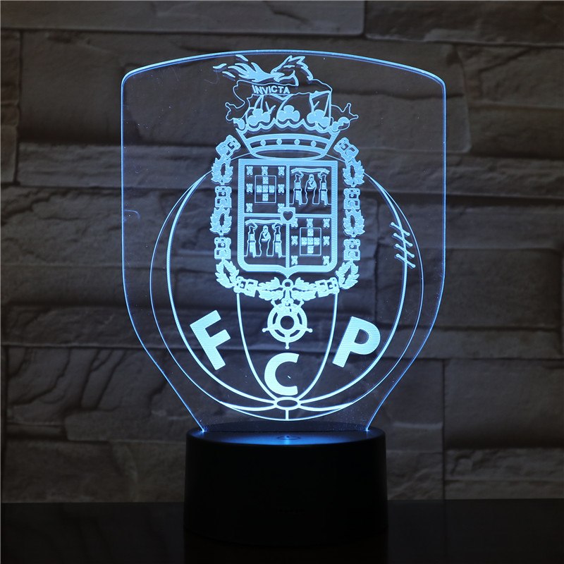 Led Night Light Futebol Clube Do Porto 3d Illusion Fc Porto Soccer