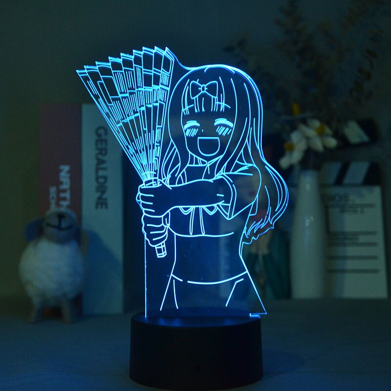 3d Japanese Anime Kaguya Sama Love Is War Chika Fujiwara Projector Lam Lightfurnitures