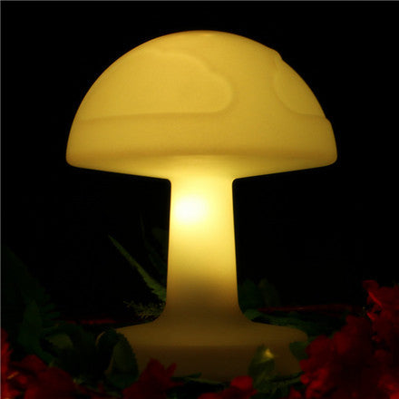LED Mushroom Bedside Table Reading Lamp – LU QING WEN