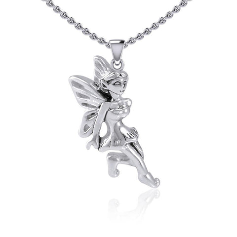 Enchanted Fairy Silver Pendant TPD5397 - Magicksymbols