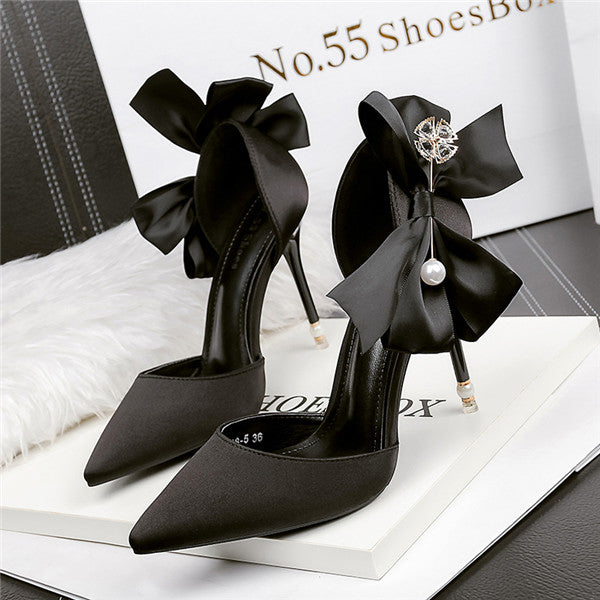 black prom heels