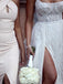Gorgeous Beaded Lace Spaghetti Straps A-line Chapel Train Wedding Dresses WD562