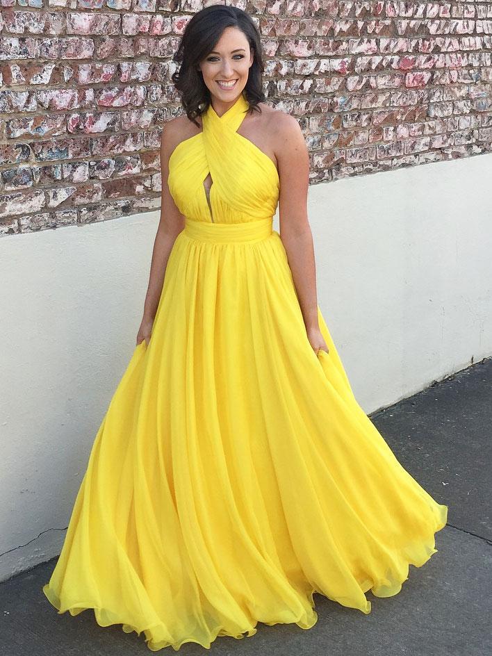 yellow dress simple