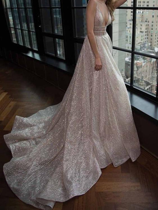 sparkling tulle wedding dress