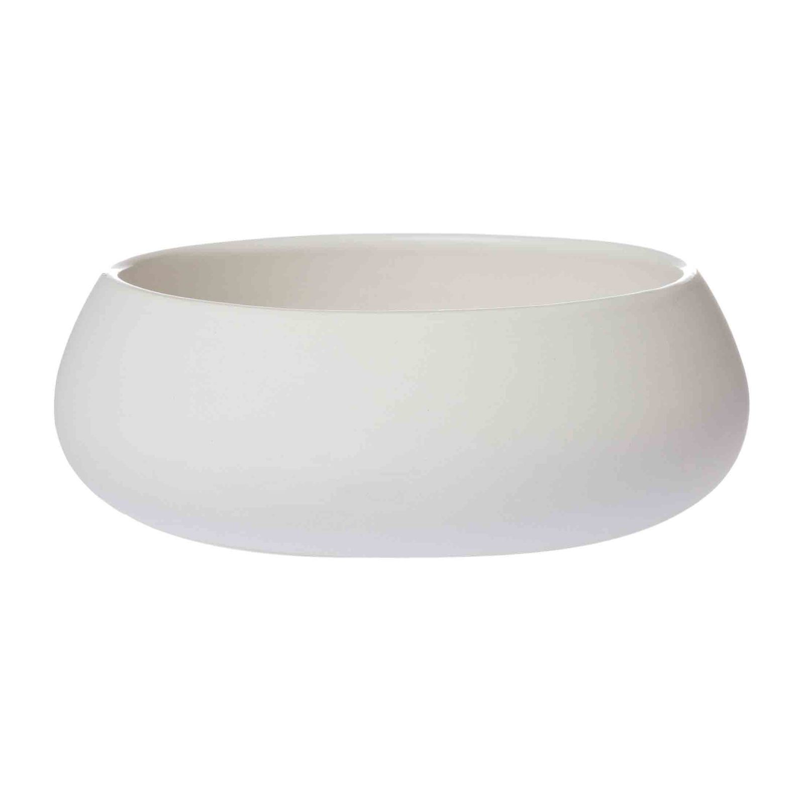 Handmade Raw Ceramic Eating Decorative Bowl White D10 H4 5cm Ashwell Living