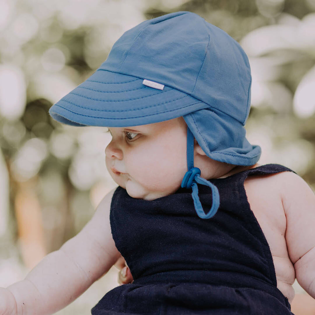 baby hat with strap