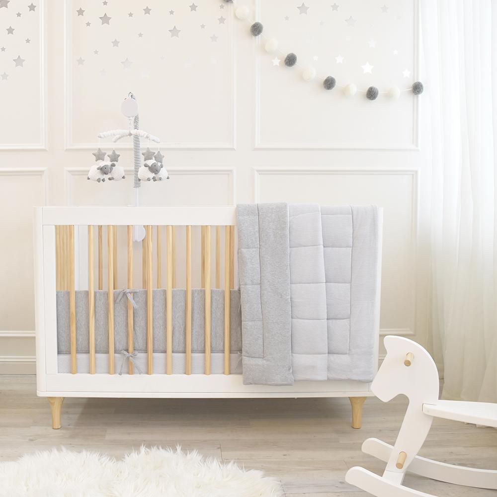 grey cot sheets