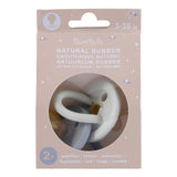 Natural Rubber Round Pacifier Twin Pack - Dove Grey & Sage