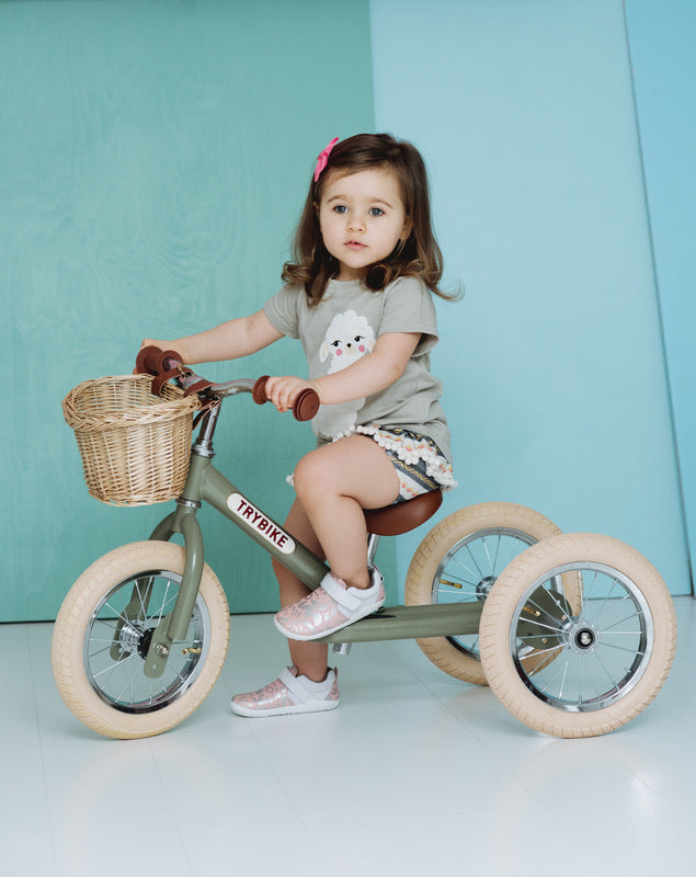 Trybike Vintage Green Little Dottie