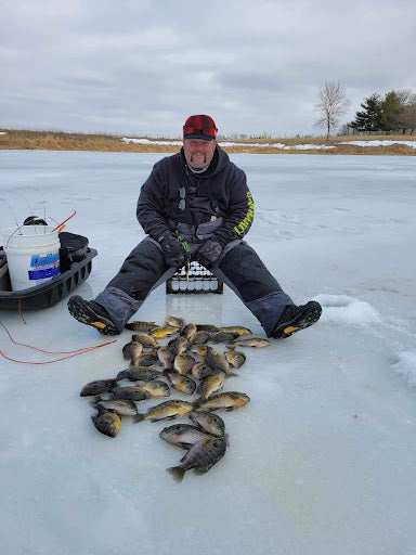 All Wrapped up for Ice Fishing Gear by Dave Miller