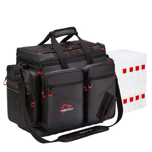 Piscifun Travel Pro Fishing Tackle Bag With 4 Trays Large Water Resis