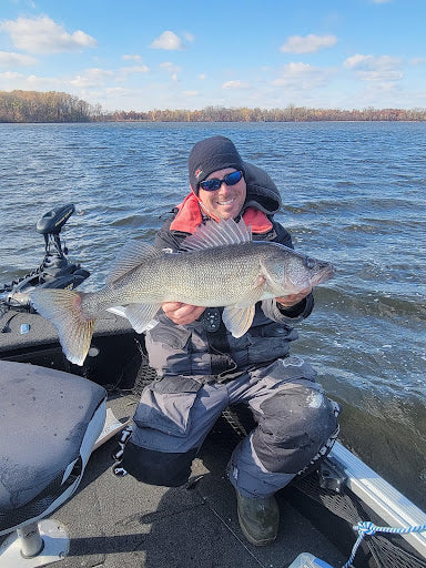 Fall Walleye Fishing in the River Attention