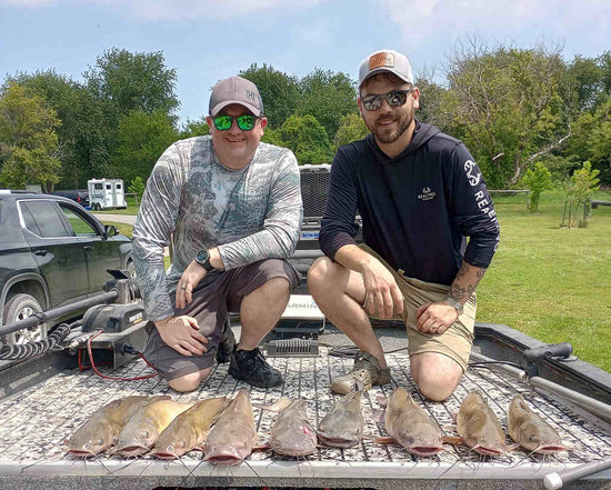 the fishermen catch more fall catfish