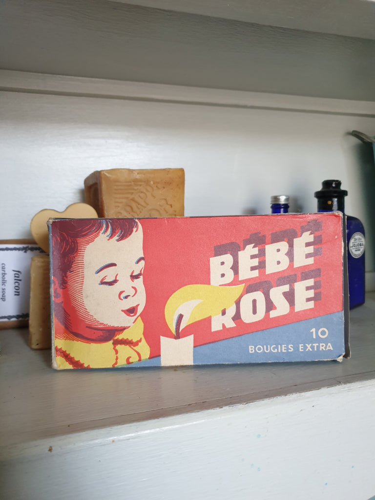 Bebe Rose Bougies Extra Pack 10 Candles Unopened Boxed 1950s French Bertie Percy Go Retro