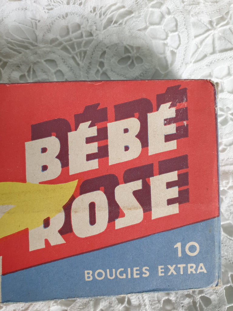 Bebe Rose Bougies Extra Pack 10 Candles Unopened Boxed 1950s French Bertie Percy Go Retro