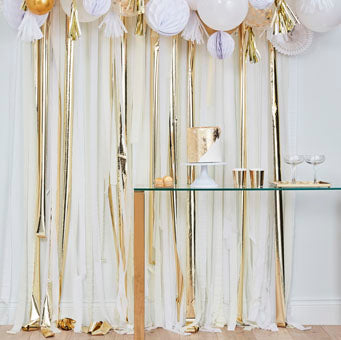 Mix It Up Pink And Rose Gold Streamer Backdrop