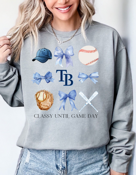 TB Baseball Classy Until Game Day Graphic