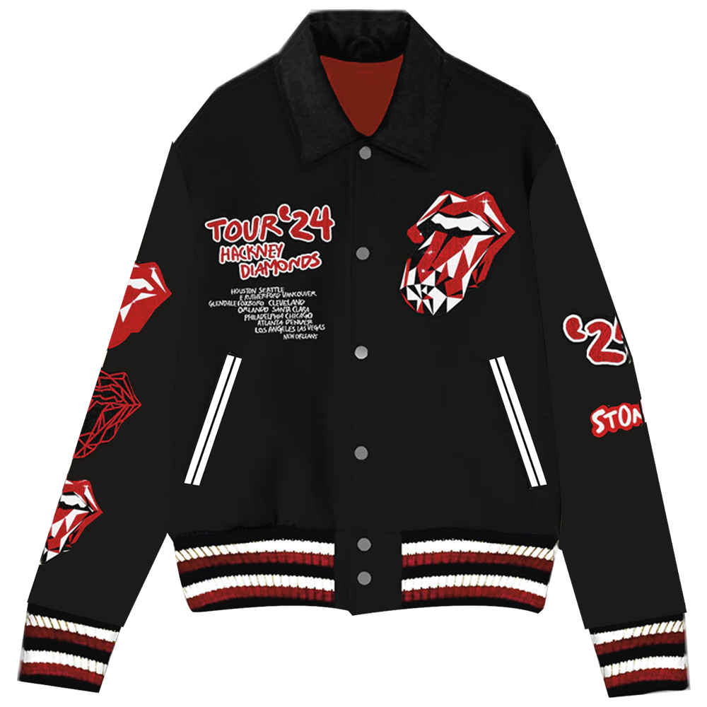 Limited Edition Hackney Diamonds Tour Tongue Varsity Jacket - The Rolling Stones product image