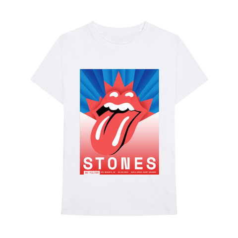 red white and blue rolling stones shirt