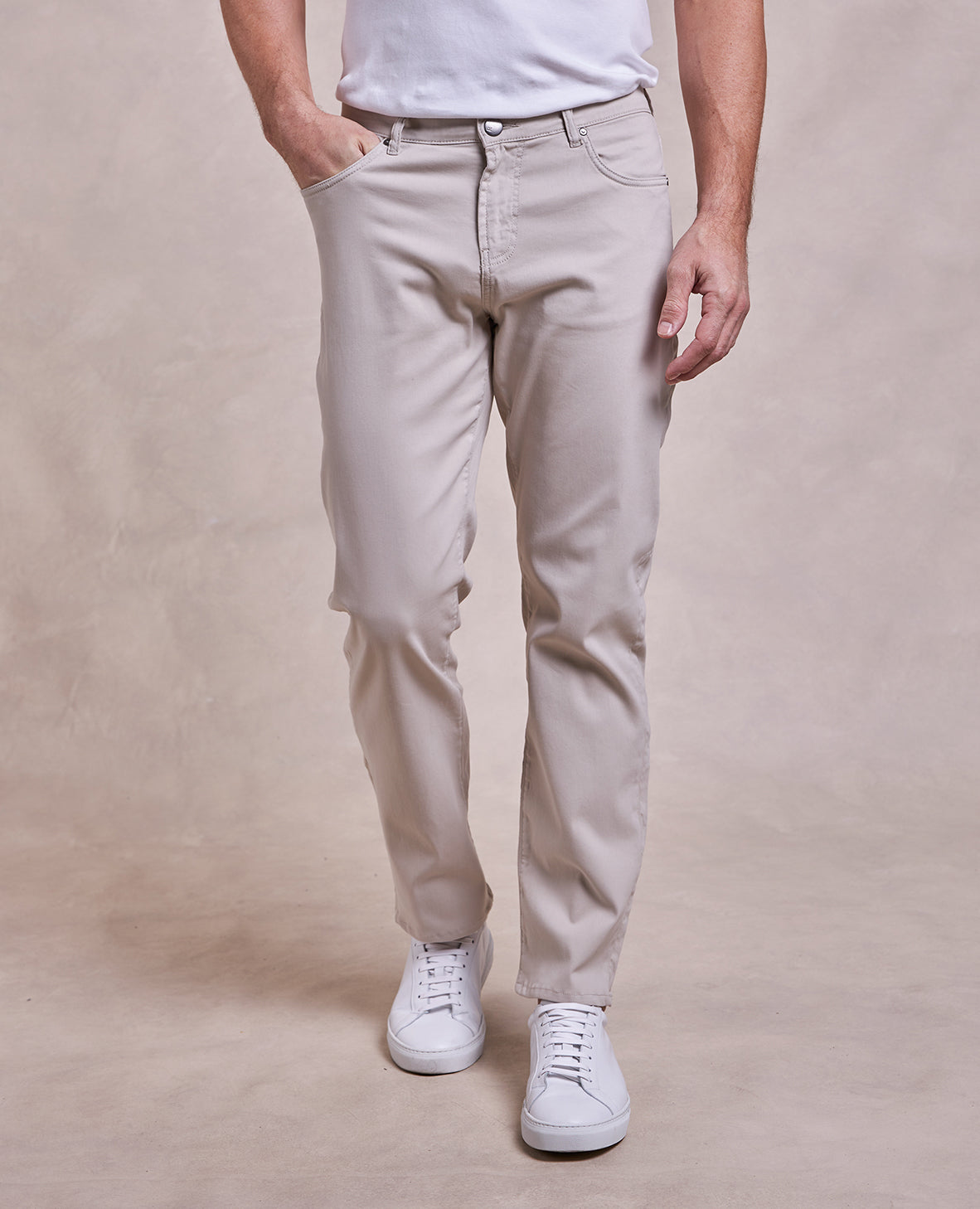 Image of R51 Pant - Comfort Cotton Stretch 5-Pocket - Beige