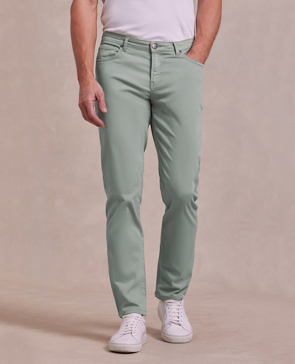 Image of R51 Pant - French Twill Stretch 5-Pocket - Willow