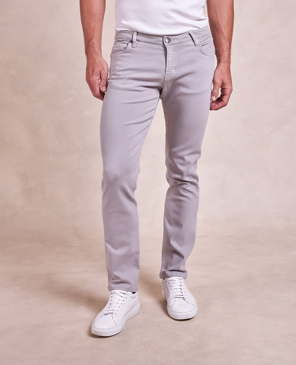 Image of R51 Pant - French Twill Stretch 5-Pocket - Light Grey