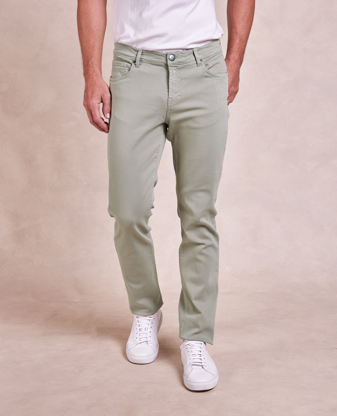 Image of R51 Pant - French Twill Stretch 5-Pocket - Light Moss