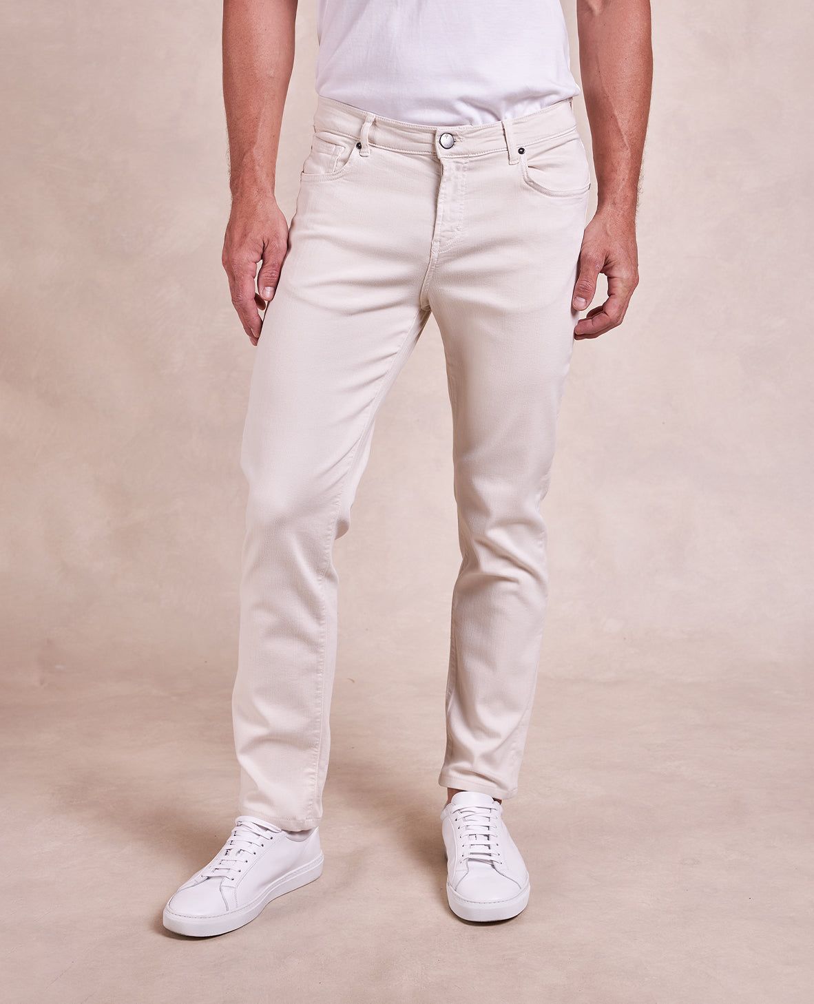 Image of R51 Pant - French Twill Stretch 5-Pocket - Off White