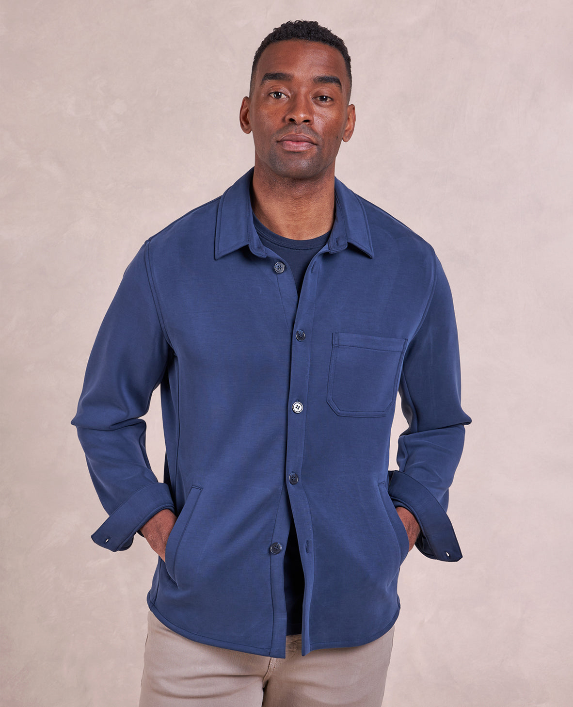 Image of The Noah - Double Knit Chore Coat - Blue Bay