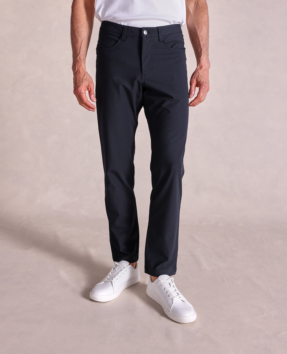 Image of The Voyager - Performance Knit 5-Pocket Pant - Black