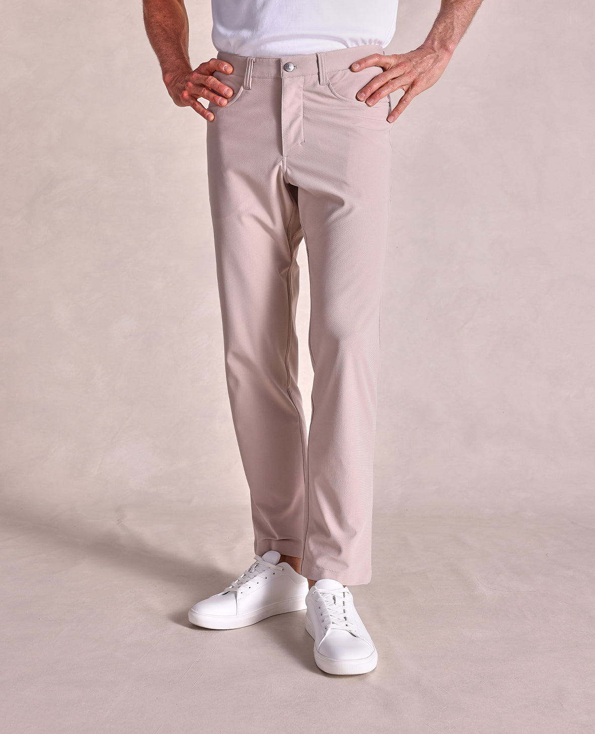 Image of The Voyager - Performance Knit 5-Pocket Pant - Khaki