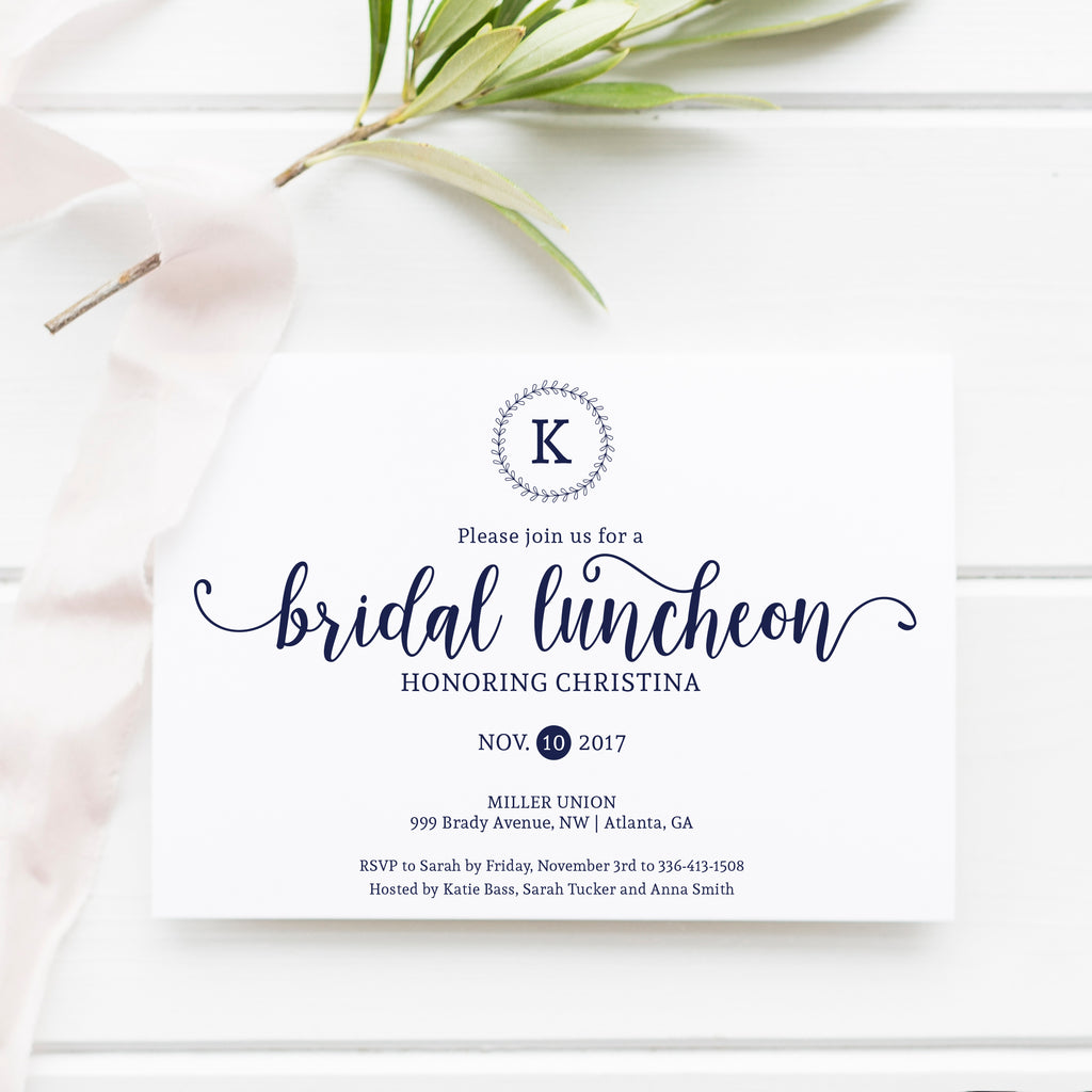 Bridal Luncheon Invitation – Brown Paper Crafts