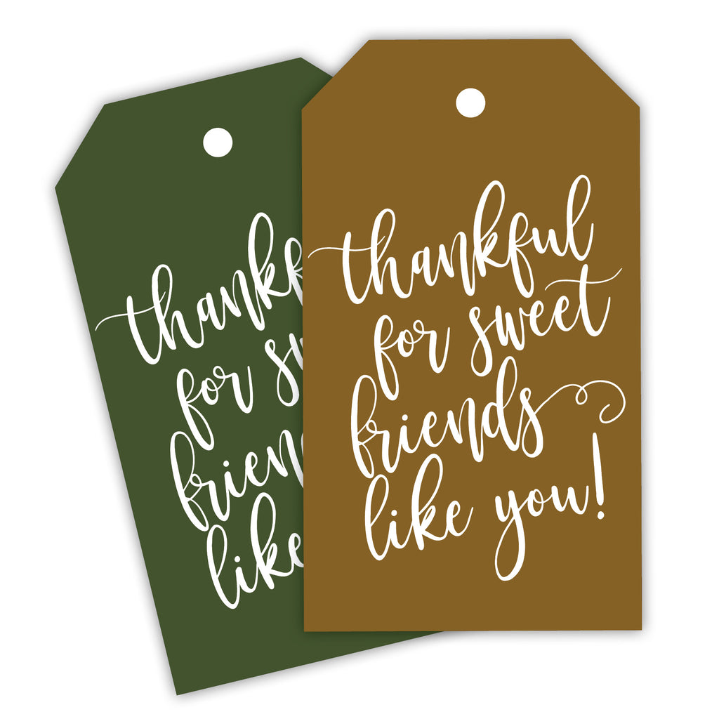 Thankful Tags Brown Paper Crafts