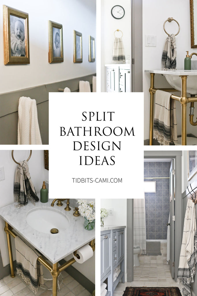 SPLIT BATHROOM DESIGN IDEAS AND ROOM REVEAL