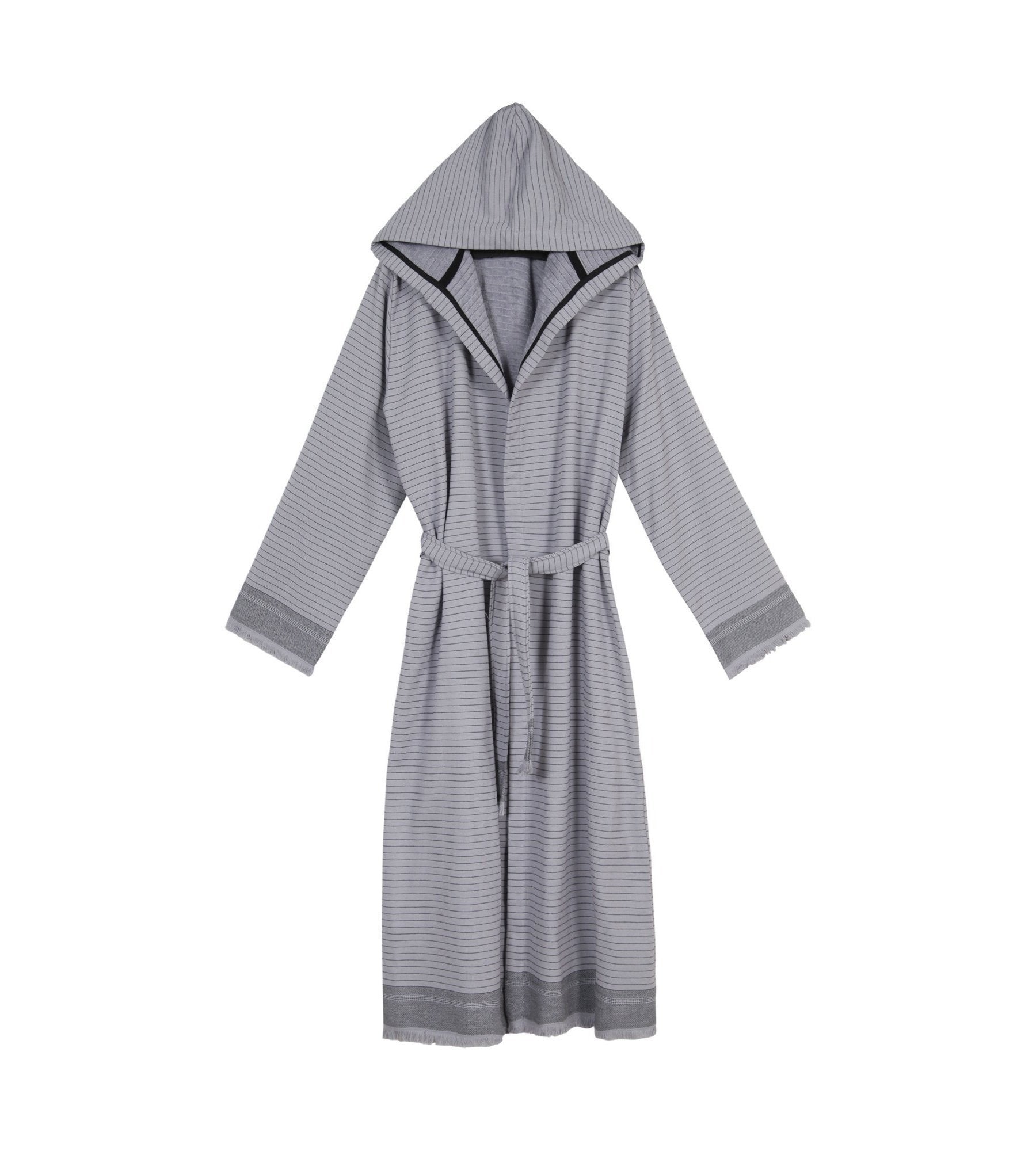 Bliss Turkish Towel Robe - Olive and Linen