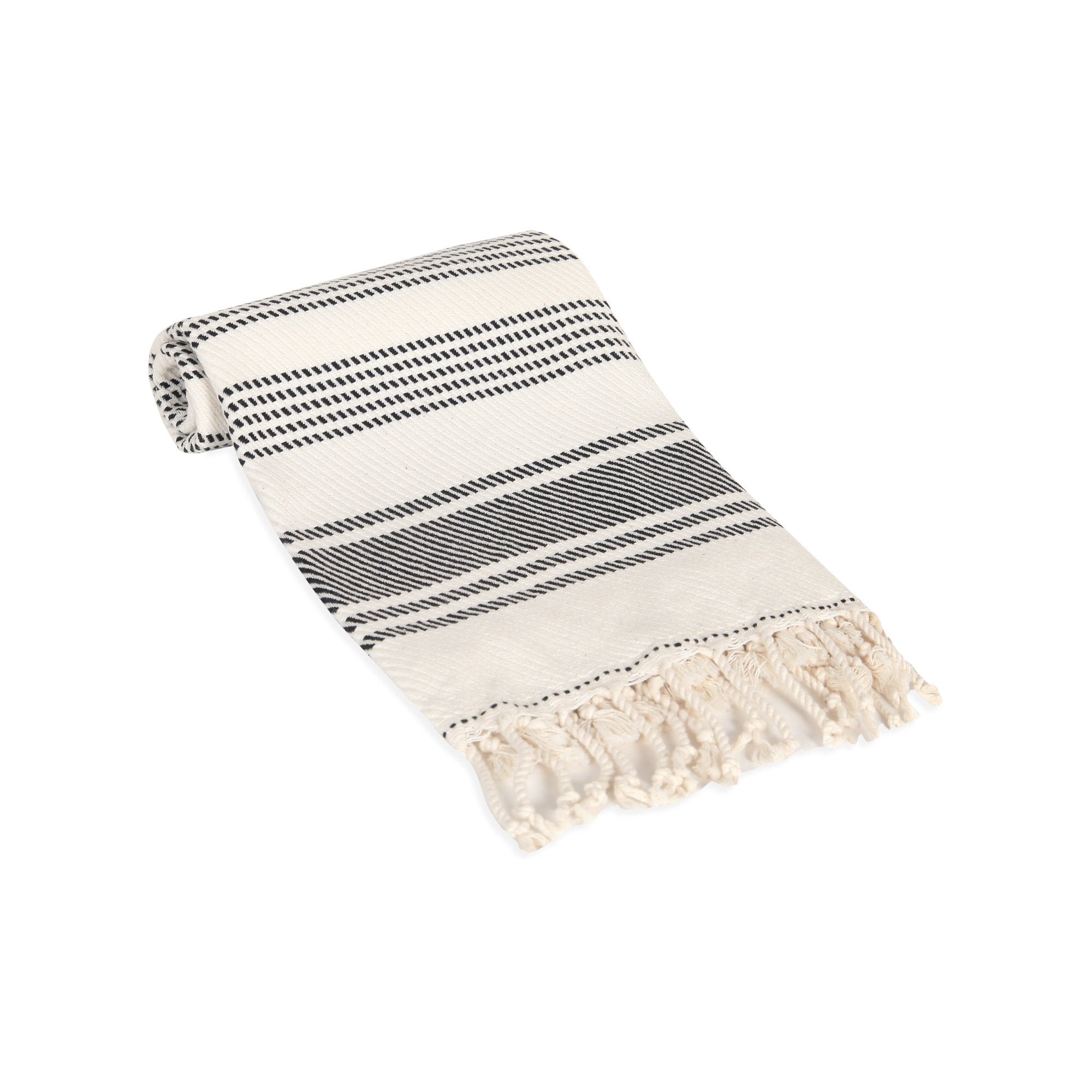 Paros Turkish Hand / Kitchen Towel - Olive and Linen