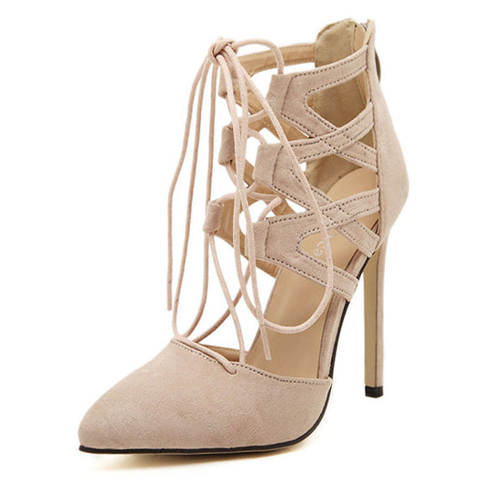 womens lace up heels