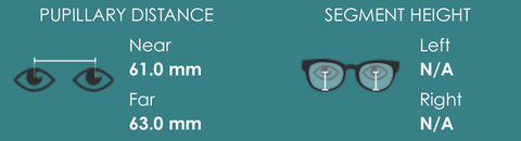 Pupillary Distance and segment height