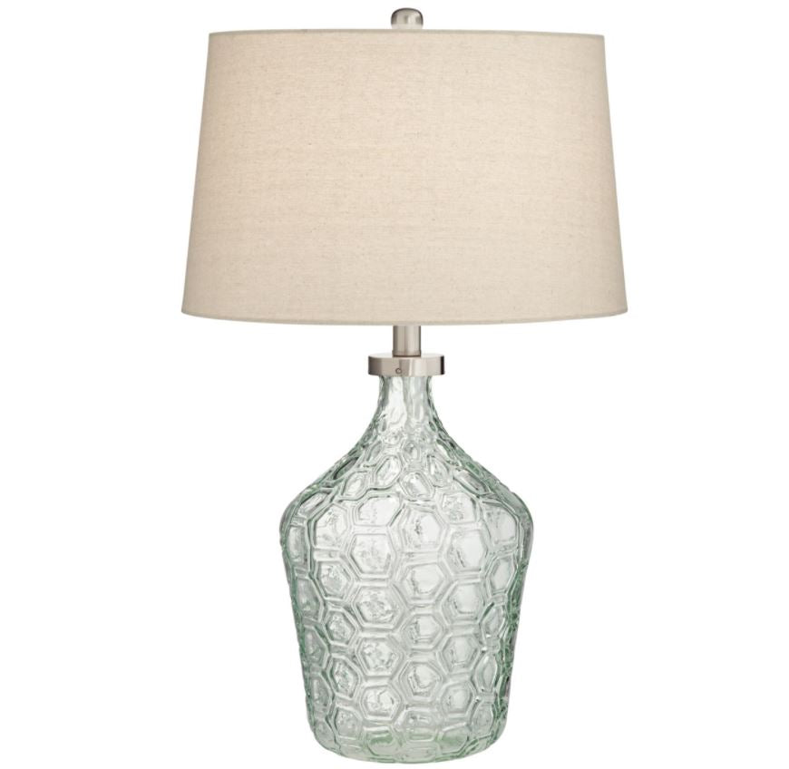 clear bubble glass lamp